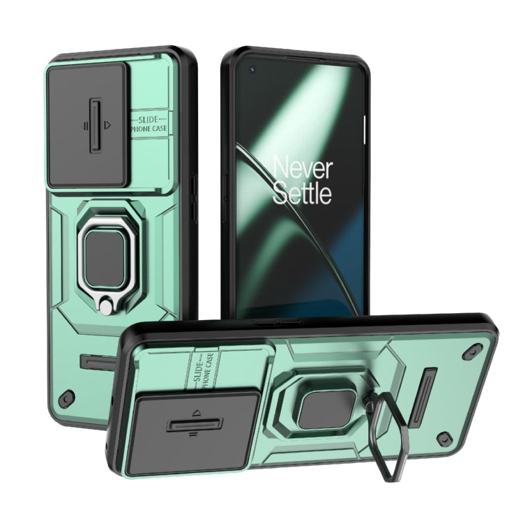 Sliding Camshield TPU + PC Shockproof Phone Case with Holder