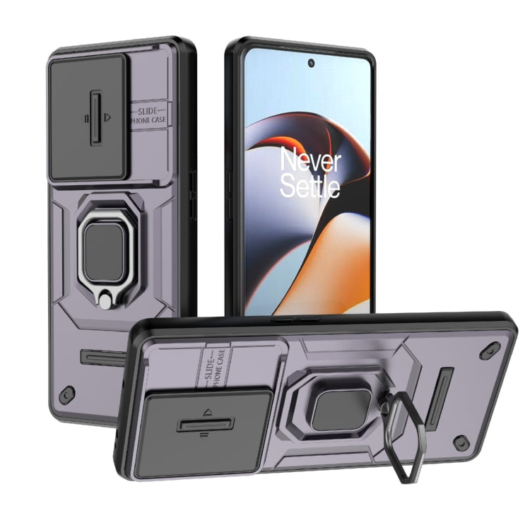 Sliding Camshield TPU + PC Shockproof Phone Case with Holder