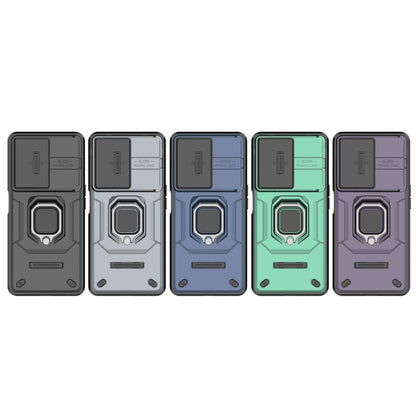 Sliding Camshield TPU + PC Shockproof Phone Case with Holder