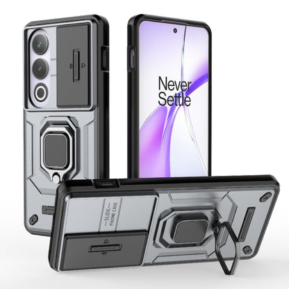 Sliding Camshield TPU + PC Shockproof Phone Case with Holder, For OnePlus 13 5G, For OnePlus Nord 4 5G Global, For OnePlus Ace 3 Pro 5G, For OnePlus ACE 3V