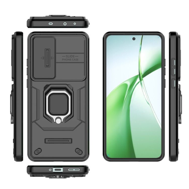 Sliding Camshield TPU + PC Shockproof Phone Case with Holder