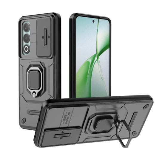 Sliding Camshield TPU + PC Shockproof Phone Case with Holder