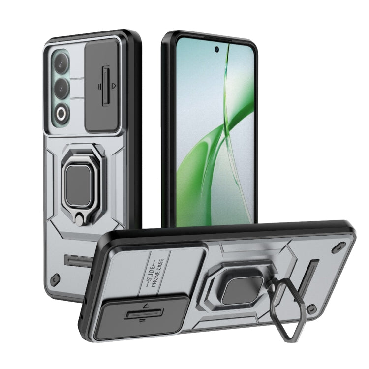 Sliding Camshield TPU + PC Shockproof Phone Case with Holder