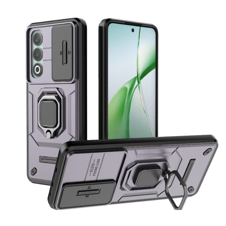 Sliding Camshield TPU + PC Shockproof Phone Case with Holder