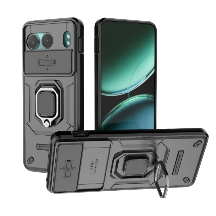 Sliding Camshield TPU + PC Shockproof Phone Case with Holder, For OnePlus 13 5G, For OnePlus Nord 4 5G Global, For OnePlus Ace 3 Pro 5G, For OnePlus ACE 3V