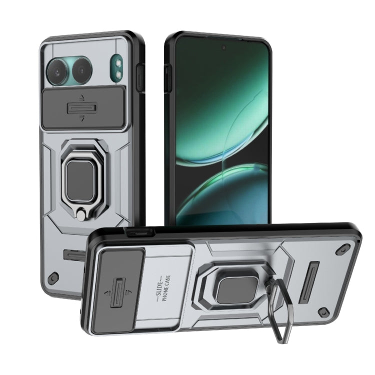 Sliding Camshield TPU + PC Shockproof Phone Case with Holder, For OnePlus 13 5G, For OnePlus Nord 4 5G Global, For OnePlus Ace 3 Pro 5G, For OnePlus ACE 3V