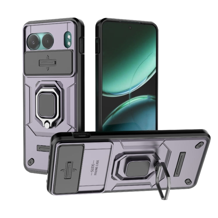 Sliding Camshield TPU + PC Shockproof Phone Case with Holder, For OnePlus 13 5G, For OnePlus Nord 4 5G Global, For OnePlus Ace 3 Pro 5G, For OnePlus ACE 3V