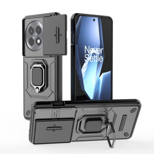 Sliding Camshield TPU + PC Shockproof Phone Case with Holder, For OnePlus Ace 5 / Ace 5 Pro, For OnePlus 13 5G, For OnePlus Nord 4 5G Global, For OnePlus Ace 3 Pro 5G