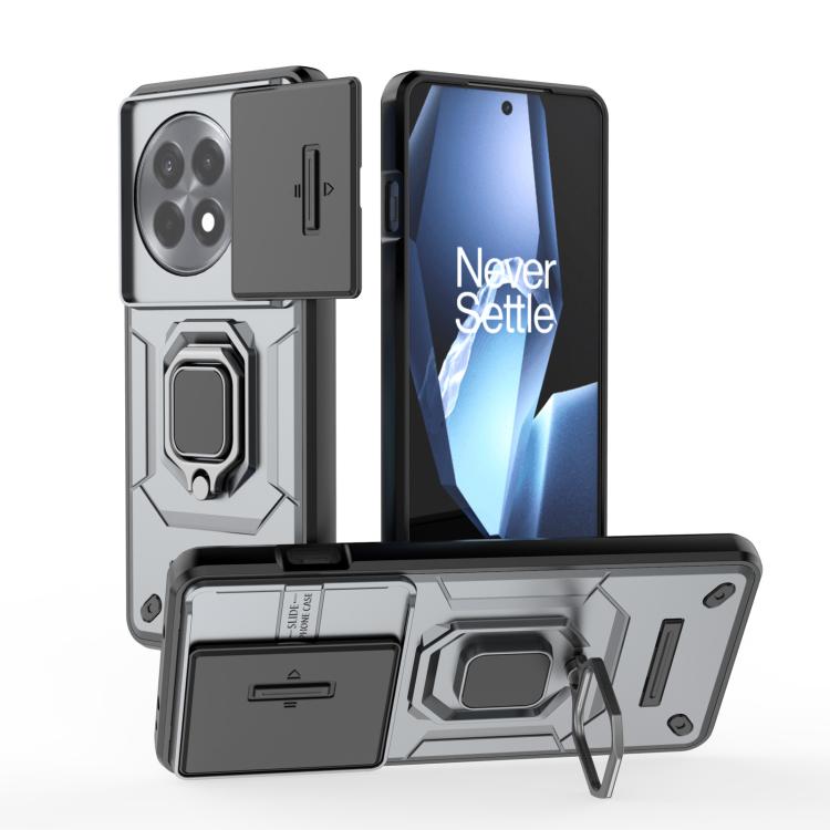 Sliding Camshield TPU + PC Shockproof Phone Case with Holder, For OnePlus Ace 5 / Ace 5 Pro, For OnePlus 13 5G, For OnePlus Nord 4 5G Global, For OnePlus Ace 3 Pro 5G
