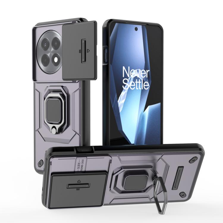 Sliding Camshield TPU + PC Shockproof Phone Case with Holder, For OnePlus Ace 5 / Ace 5 Pro, For OnePlus 13 5G, For OnePlus Nord 4 5G Global, For OnePlus Ace 3 Pro 5G