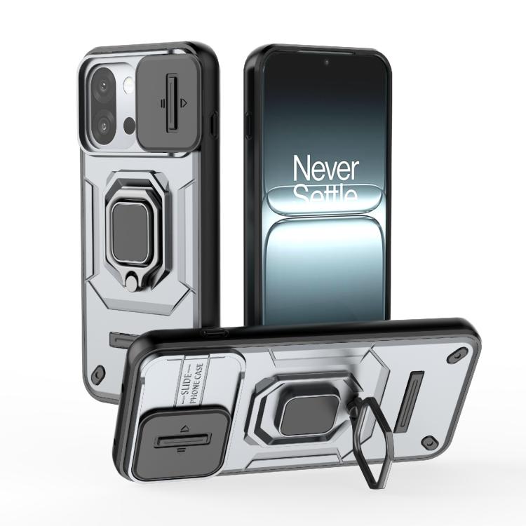 Sliding Camshield TPU + PC Shockproof Phone Case with Holder, For OnePlus Ace 5 Ultra / Nord 5, For OnePlus Ace 5 Racing / Nord CE5, For OnePlus 13T 5G, For OnePlus Ace 5 / Ace 5 Pro