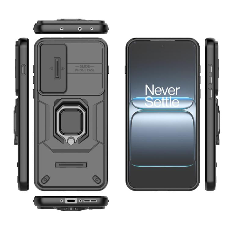 Sliding Camshield TPU + PC Shockproof Phone Case with Holder, For OnePlus Ace 5 Ultra / Nord 5, For OnePlus Ace 5 Racing / Nord CE5, For OnePlus 13T 5G, For OnePlus Ace 5 / Ace 5 Pro