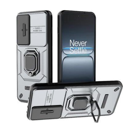 Sliding Camshield TPU + PC Shockproof Phone Case with Holder, For OnePlus Ace 5 Ultra / Nord 5, For OnePlus Ace 5 Racing / Nord CE5, For OnePlus 13T 5G, For OnePlus Ace 5 / Ace 5 Pro