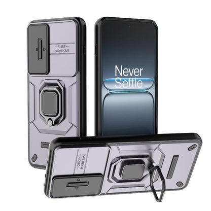 Sliding Camshield TPU + PC Shockproof Phone Case with Holder, For OnePlus Ace 5 Ultra / Nord 5, For OnePlus Ace 5 Racing / Nord CE5, For OnePlus 13T 5G, For OnePlus Ace 5 / Ace 5 Pro