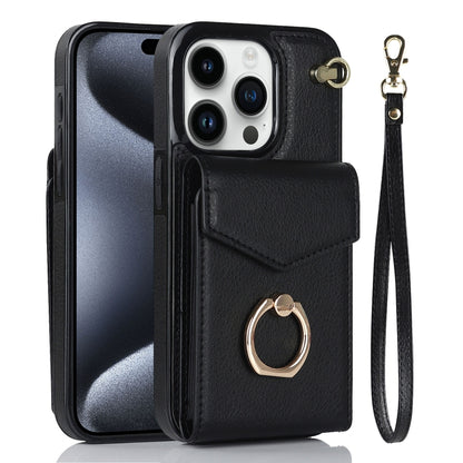 Ring Holder RFID Card Slot Phone Case, For iPhone 16, For iPhone 15 Pro Max, For iPhone 15 Pro, For iPhone 15 Plus