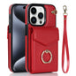 Ring Holder RFID Card Slot Phone Case, For iPhone 16, For iPhone 15 Pro Max, For iPhone 15 Pro, For iPhone 15 Plus