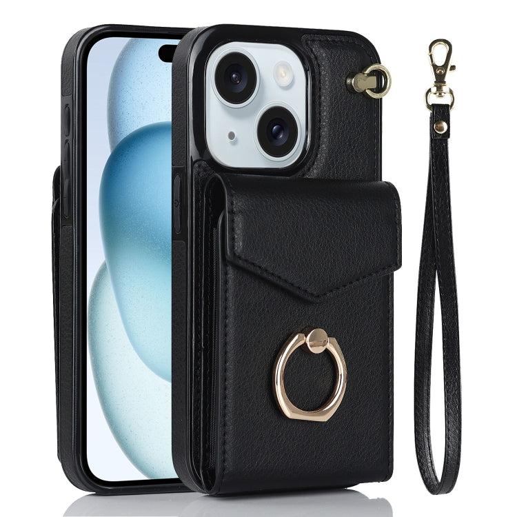 Ring Holder RFID Card Slot Phone Case, For iPhone 15