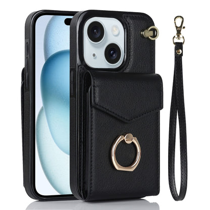 Ring Holder RFID Card Slot Phone Case, For iPhone 15