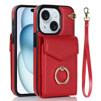 Ring Holder RFID Card Slot Phone Case, For iPhone 15