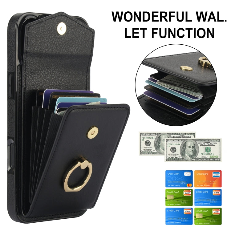 Ring Holder RFID Card Slot Phone Case, For iPhone 16, For iPhone 15 Pro Max, For iPhone 15 Pro, For iPhone 15 Plus