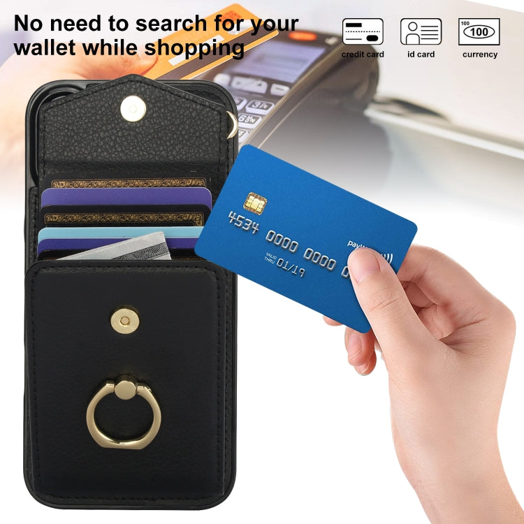 Ring Holder RFID Card Slot Phone Case, For iPhone 16, For iPhone 15 Pro Max, For iPhone 15 Pro, For iPhone 15 Plus
