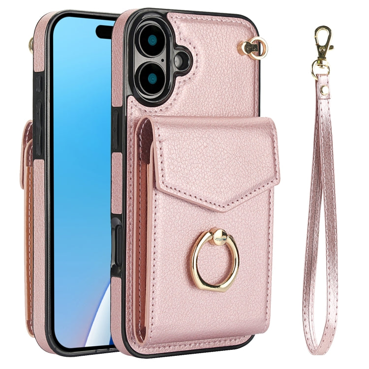 Ring Holder RFID Card Slot Phone Case, For iPhone 16, For iPhone 15 Pro Max, For iPhone 15 Pro, For iPhone 15 Plus