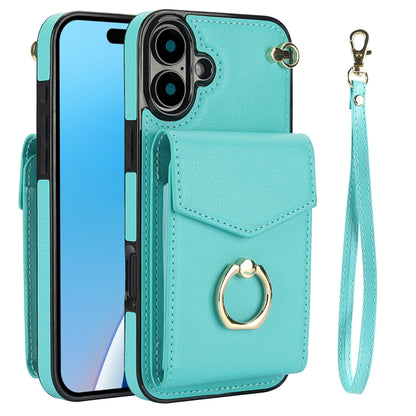 Ring Holder RFID Card Slot Phone Case, For iPhone 16, For iPhone 15 Pro Max, For iPhone 15 Pro, For iPhone 15 Plus
