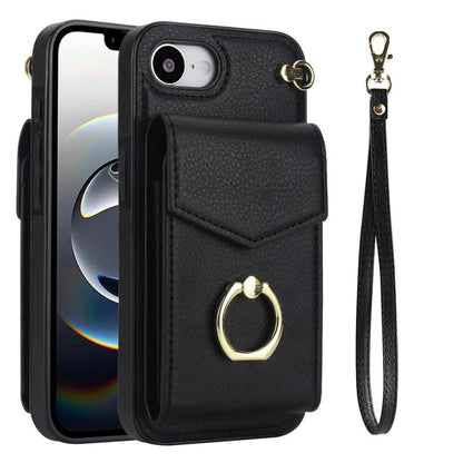 Ring Holder RFID Card Slot Phone Case, For iPhone 18 Pro / 17 Pro, For iPhone 18 Pro Max / 17 Pro Max, For iPhone 17e / 16e, For iPhone 17
