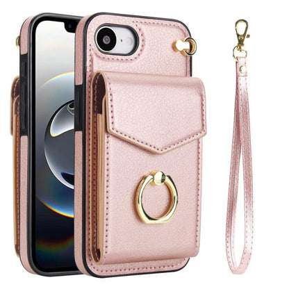 Ring Holder RFID Card Slot Phone Case, For iPhone 18 Pro / 17 Pro, For iPhone 18 Pro Max / 17 Pro Max, For iPhone 17e / 16e, For iPhone 17