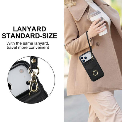 Ring Holder RFID Card Slot Phone Case, For iPhone 18 Pro / 17 Pro, For iPhone 18 Pro Max / 17 Pro Max, For iPhone 17e / 16e, For iPhone 17