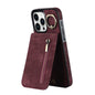 Retro Ring and Zipper RFID Card Slot Phone Case, For iPhone 15 Pro Max, For iPhone 15 Pro, For iPhone 15 Plus