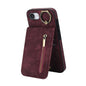 Retro Ring and Zipper RFID Card Slot Phone Case, For iPhone 18 Pro / 17 Pro, For iPhone 18 Pro Max / 17 Pro Max, For iPhone 17e / 16e