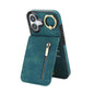 Retro Ring and Zipper RFID Card Slot Phone Case, For iPhone 17, For iPhone Air, For iPhone 16 Pro Max