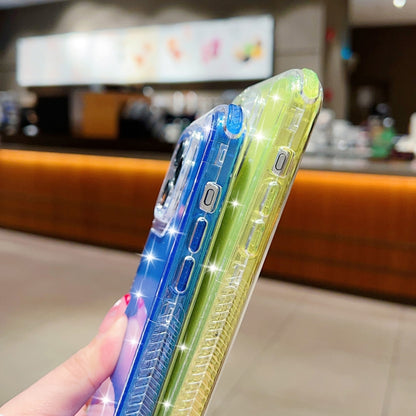 Glitter Powder 3-in-1 TPU + PC Phone Case, For iPhone 15 Plus, For iPhone 15