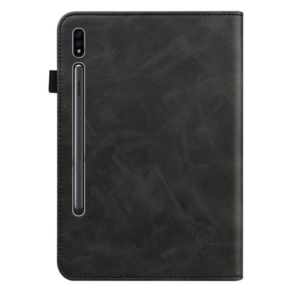 Solid Color Stripe Embossed Leather Tablet Case, For Samsung Galaxy Tab S9+ / S9 FE+, For Samsung Galaxy Tab S9 / S9 FE, For Samsung Galaxy Tab A9+, For Samsung Galaxy Tab A9