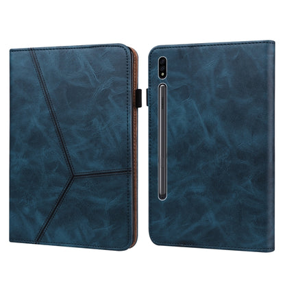 Solid Color Stripe Embossed Leather Tablet Case, For Samsung Galaxy Tab S9+ / S9 FE+, For Samsung Galaxy Tab S9 / S9 FE, For Samsung Galaxy Tab A9+, For Samsung Galaxy Tab A9
