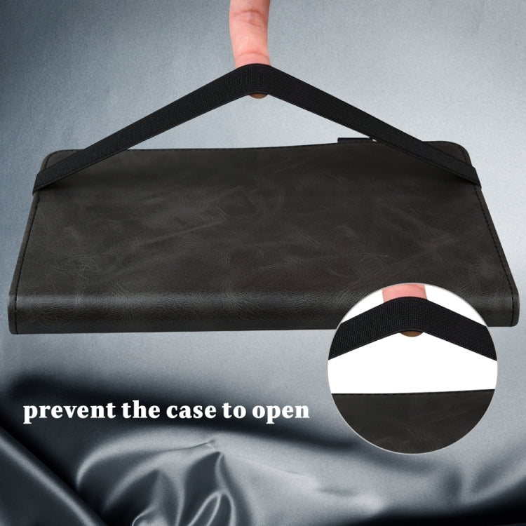 Solid Color Stripe Embossed Leather Tablet Case, For Samsung Galaxy Tab S7 / S8