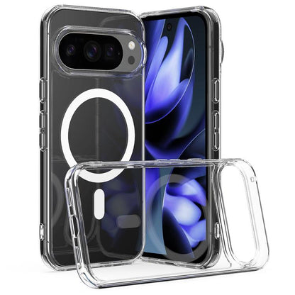 MagSafe Clear Acrylic PC Hybrid TPU Phone Case, For Google Pixel 10a, For Google Pixel 10 Pro XL, For Google Pixel 10 Pro, For Google Pixel 10, For Google Pixel 9a, For Google Pixel 9 Pro XL, For Google Pixel 9 Pro, For Google Pixel 9, For Google Pixel...