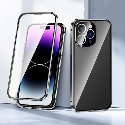 Magnetic Double-buckle HD Tempered Glass Phone Case, For iPhone 15 Plus, For iPhone 15, For iPhone 13 Pro Max, For iPhone 13 Pro