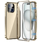 Magnetic Double-buckle HD Tempered Glass Phone Case, For iPhone 15 Plus, For iPhone 15, For iPhone 13 Pro Max, For iPhone 13 Pro