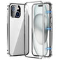 Magnetic Double-buckle HD Tempered Glass Phone Case, For iPhone 15 Plus, For iPhone 15, For iPhone 13 Pro Max, For iPhone 13 Pro