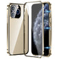 Magnetic Double-buckle HD Tempered Glass Phone Case, For iPhone 11 Pro Max, For iPhone 11, For iPhone 11 Pro