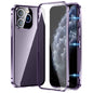 Magnetic Double-buckle HD Tempered Glass Phone Case, For iPhone 11 Pro Max, For iPhone 11, For iPhone 11 Pro