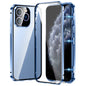 Magnetic Double-buckle HD Tempered Glass Phone Case, For iPhone 11 Pro Max, For iPhone 11, For iPhone 11 Pro