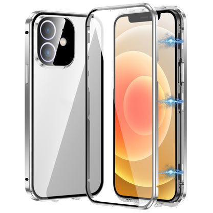Magnetic Double-buckle HD Tempered Glass Phone Case, For iPhone 13, For iPhone 12, For iPhone 12 Pro Max, For iPhone 12 Pro