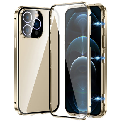 Magnetic Double-buckle HD Tempered Glass Phone Case, For iPhone 13, For iPhone 12, For iPhone 12 Pro Max, For iPhone 12 Pro