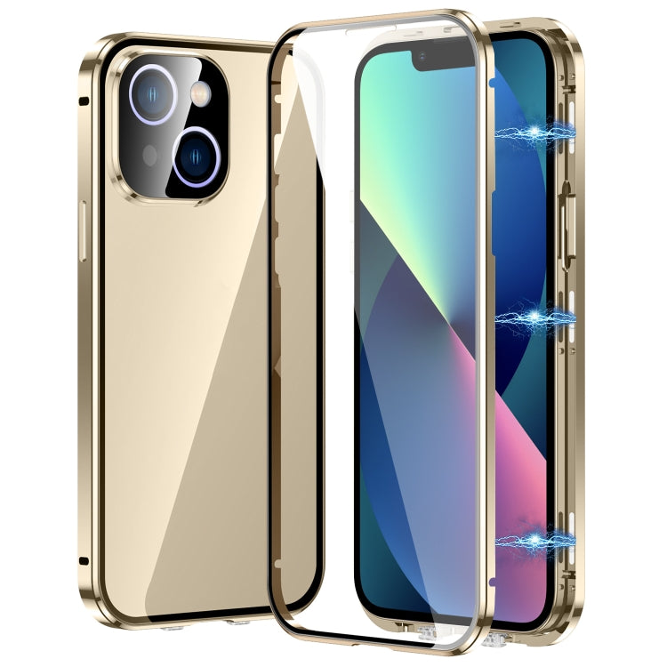 Magnetic Double-buckle HD Tempered Glass Phone Case, For iPhone 13, For iPhone 12, For iPhone 12 Pro Max, For iPhone 12 Pro