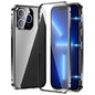 Magnetic Double-buckle HD Tempered Glass Phone Case, For iPhone 15 Plus, For iPhone 15, For iPhone 13 Pro Max, For iPhone 13 Pro