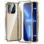 Magnetic Double-buckle HD Tempered Glass Phone Case, For iPhone 15 Plus, For iPhone 15, For iPhone 13 Pro Max, For iPhone 13 Pro