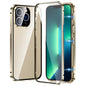 Magnetic Double-buckle HD Tempered Glass Phone Case, For iPhone 15 Plus, For iPhone 15, For iPhone 13 Pro Max, For iPhone 13 Pro